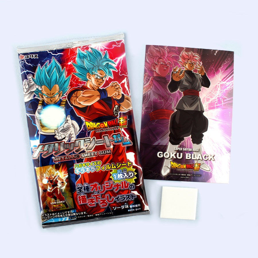 Coris DB Metallic Sheet Gum with a Dragon Ball Card (Japan)