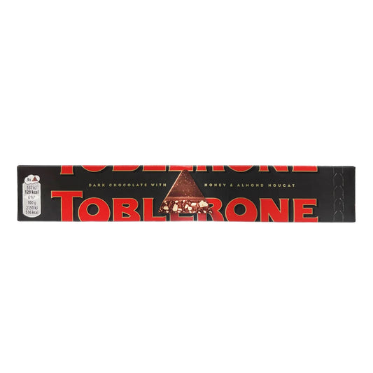 Toblerone Dark Chocolate With Honey & Almond Nougat (Switzerland)