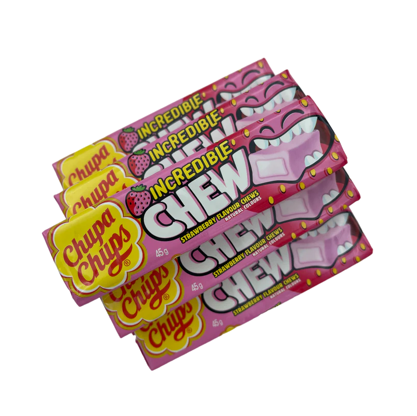 Chupa Chups Incredible Chew Strawberry (Netherlands)