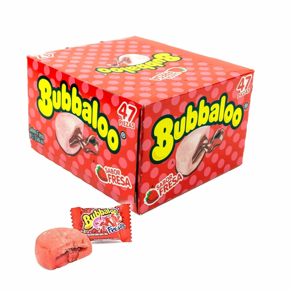 Bubbaloo Chewing Gum Strawberry 47pcs (Mexico)