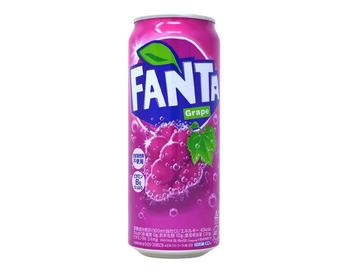 Fanta Grape Soda Can 500ml (Japan)