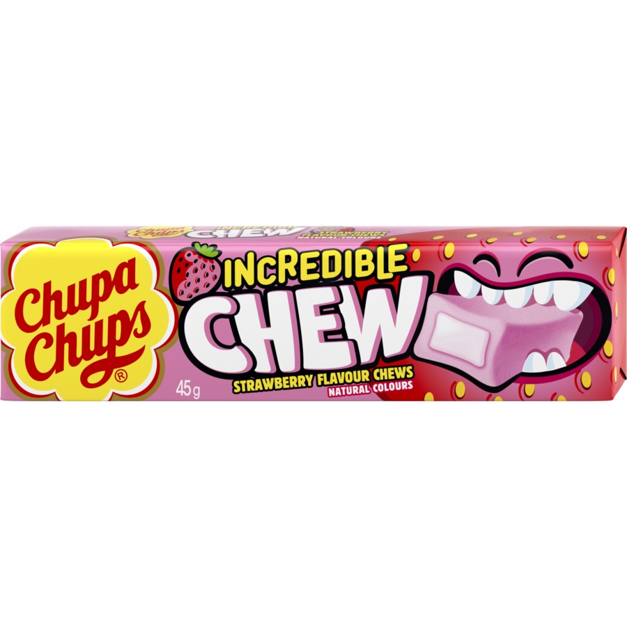Chupa Chups Incredible Chew Strawberry (Netherlands)