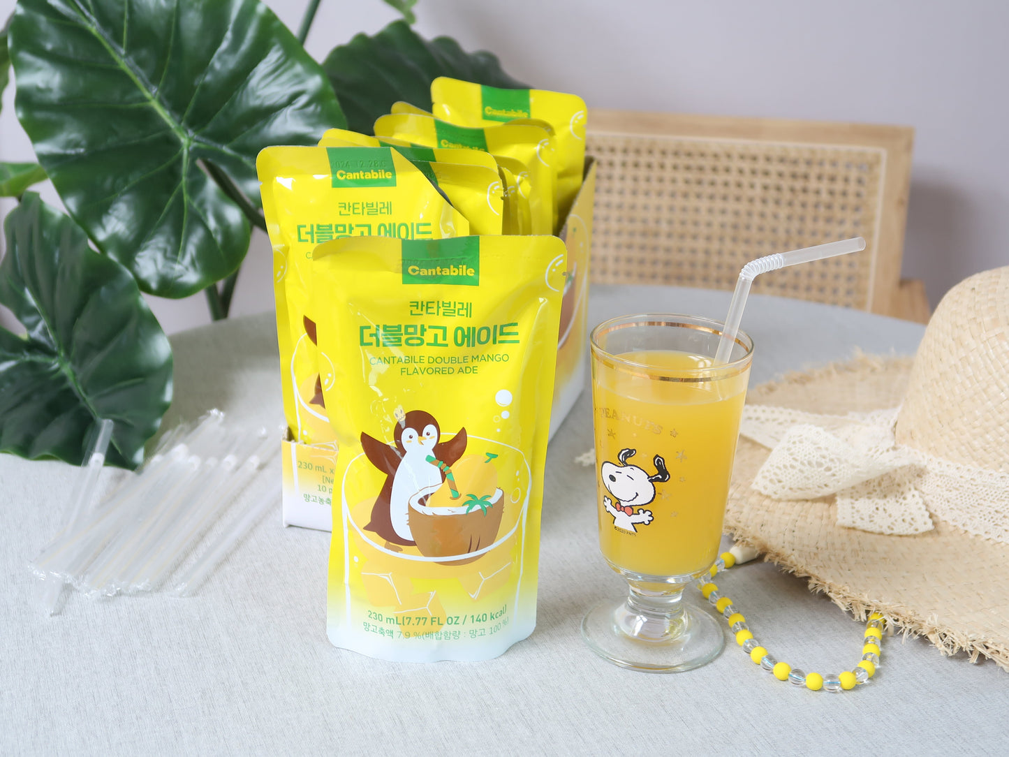 Cantabile Double Mango Pouch Drink 230ml (Korea)