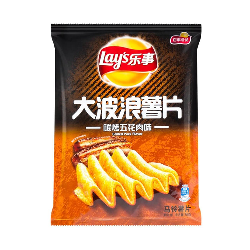 Lays Wavy Grilled Pork Belly 70g (China)