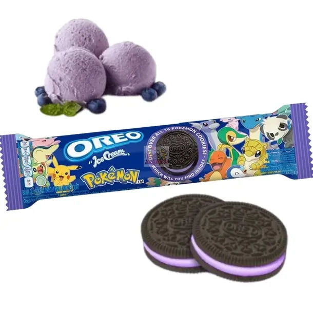 Oreo Pokemon Ice Cream Blueberry Sandwich Cookies (Indonesia)