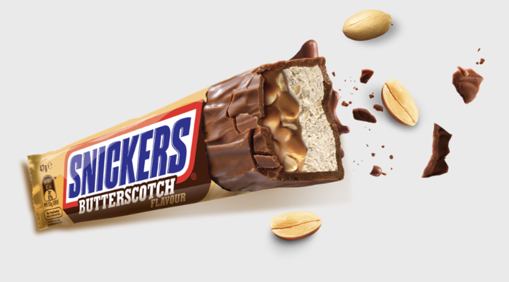 Snickers Butterscotch Single Bar 40g (India)