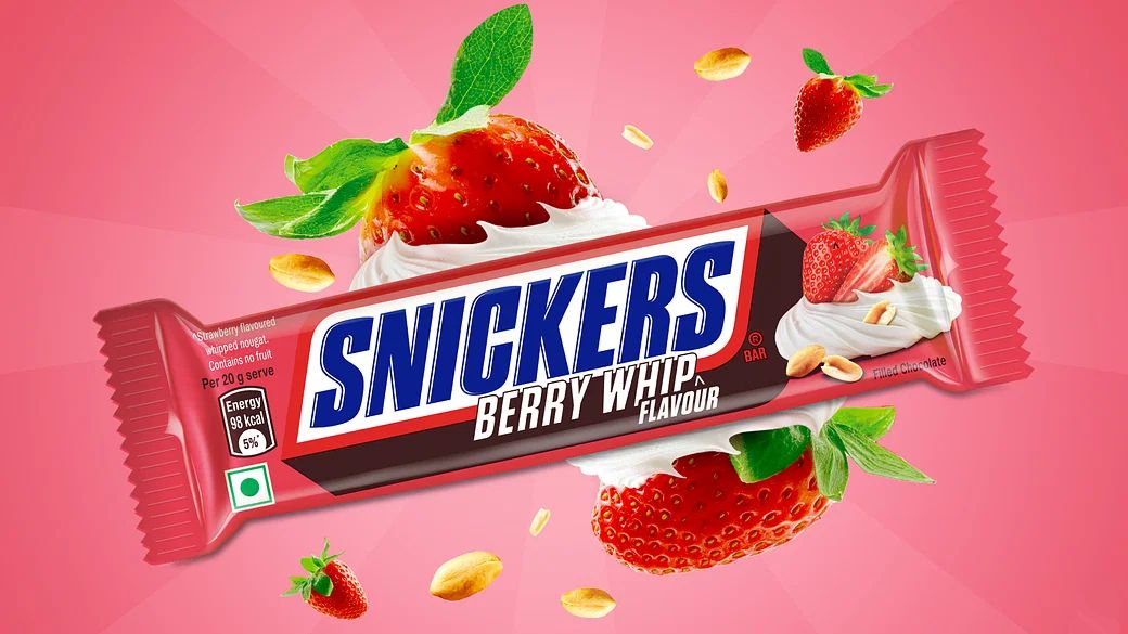 Snickers Berry Whip Single Bar 40g (India)