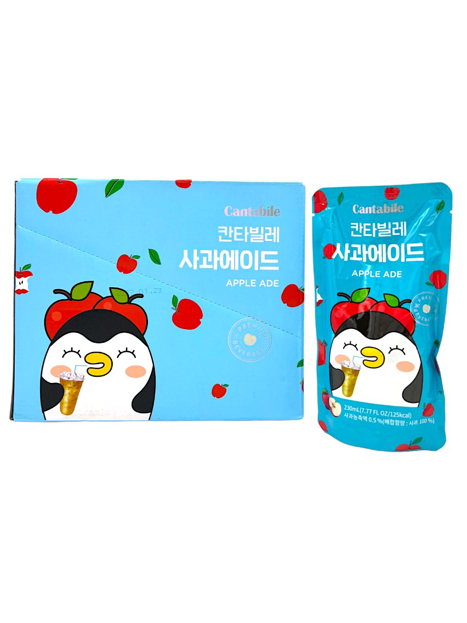 Cantabile Apple Ade Pouch Drink 230ml (Korea)