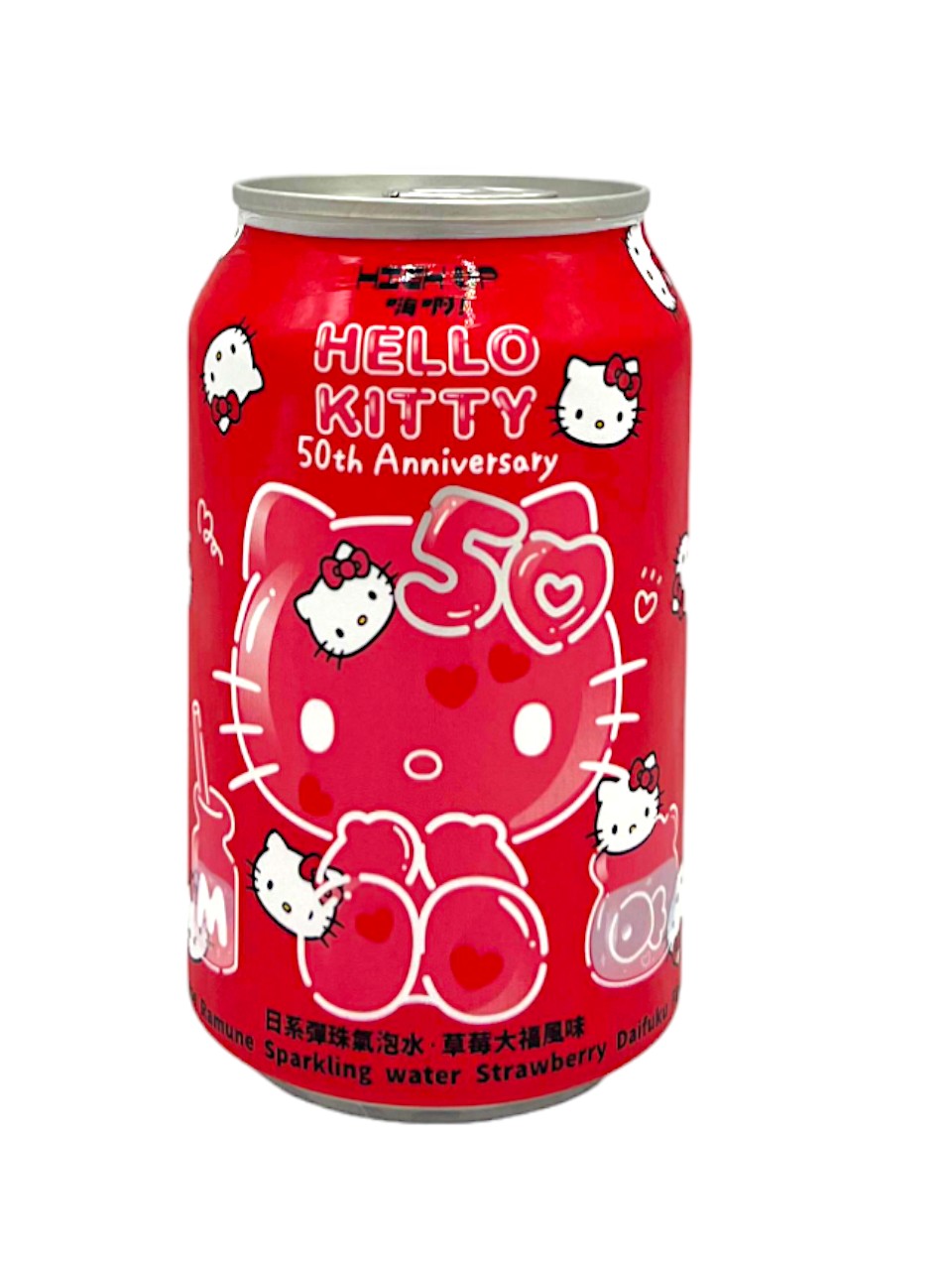 Hello Kitty Ramune Soda Strawberry Daifuku 330ml (Taiwan)