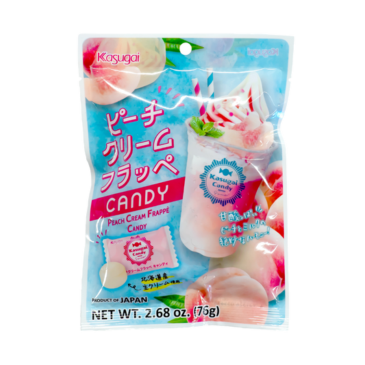 Kasugai Peach Cream Frappe Candy (Japan)