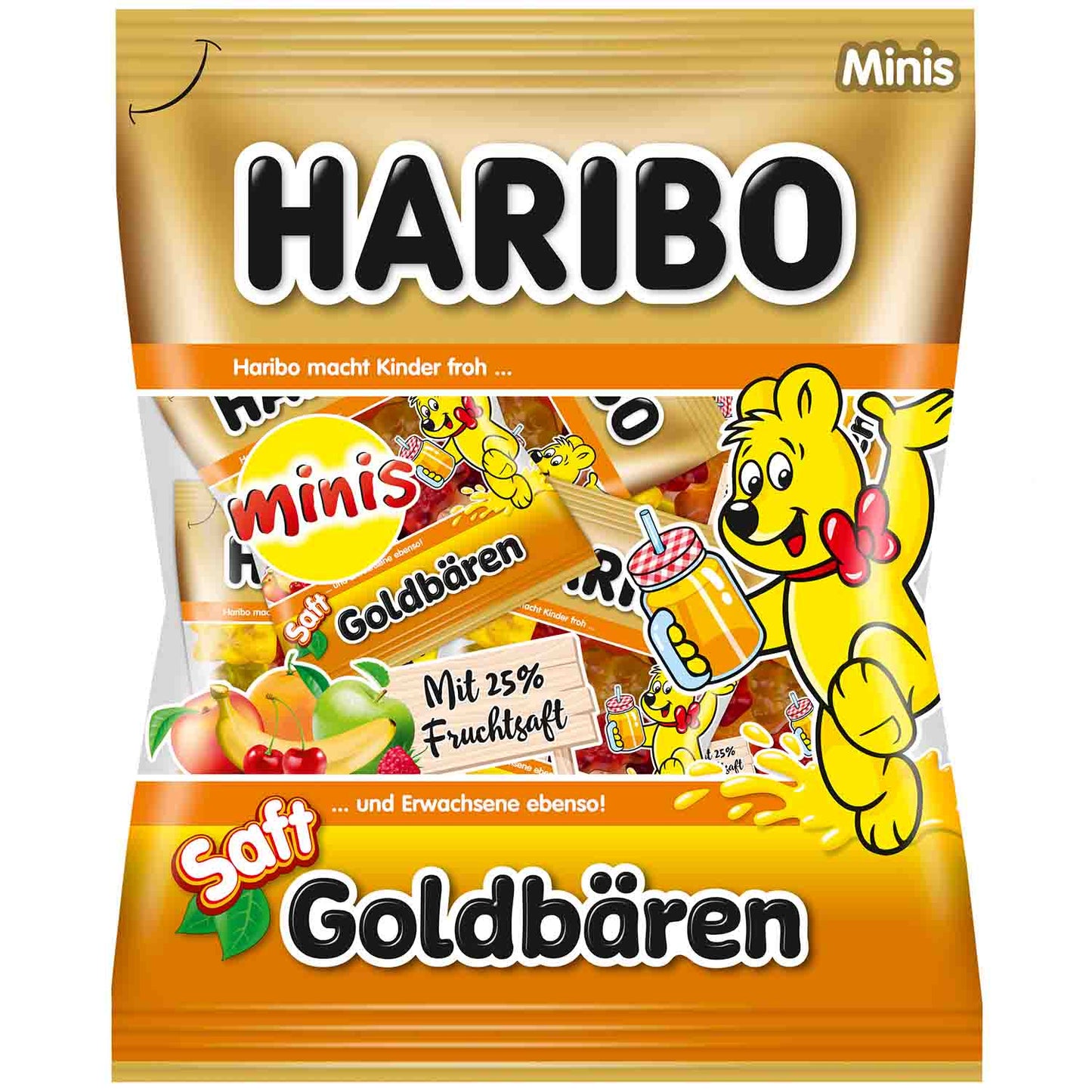 Haribo Goldbaeren Saft Minis 220g (Germany)
