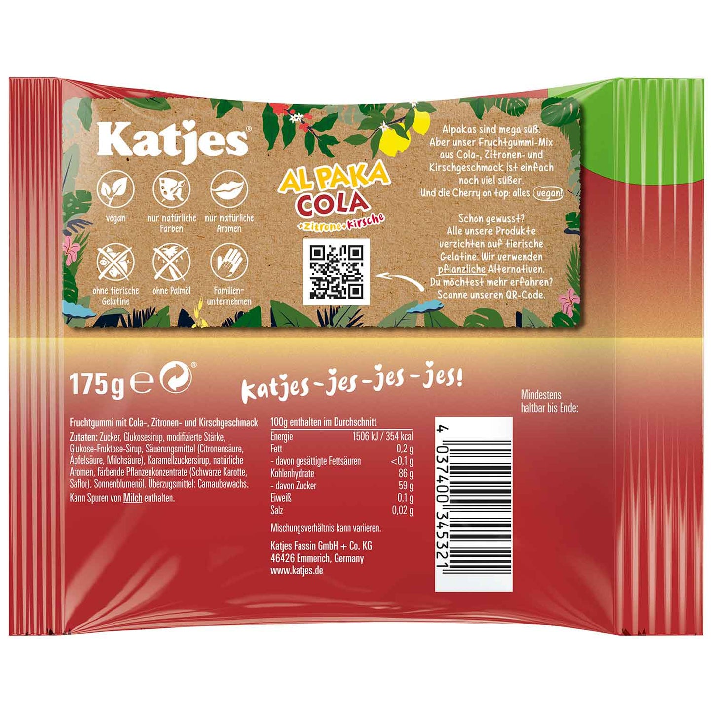 Katjes Al Paka Cola 175g (Germany)