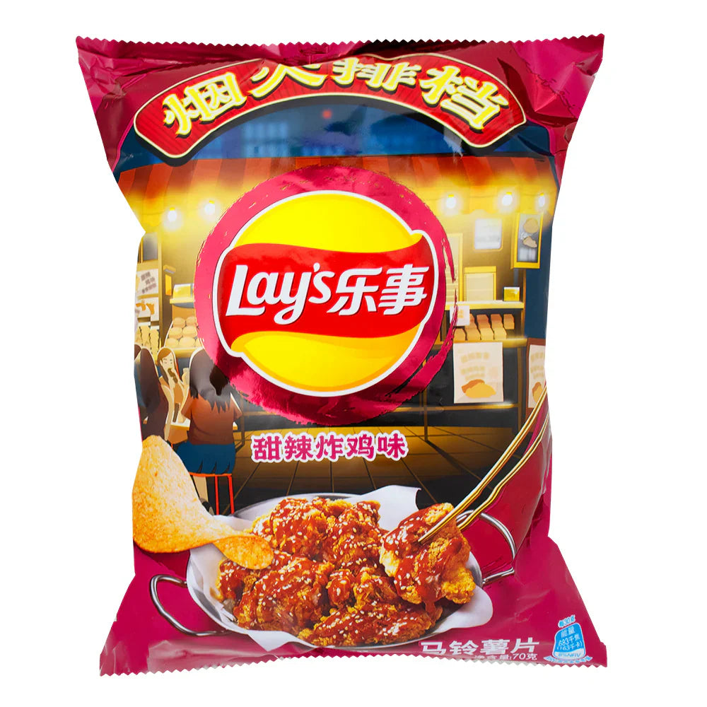 Lays Chips Sweet & Spicy Fried Chicken 70g (China)
