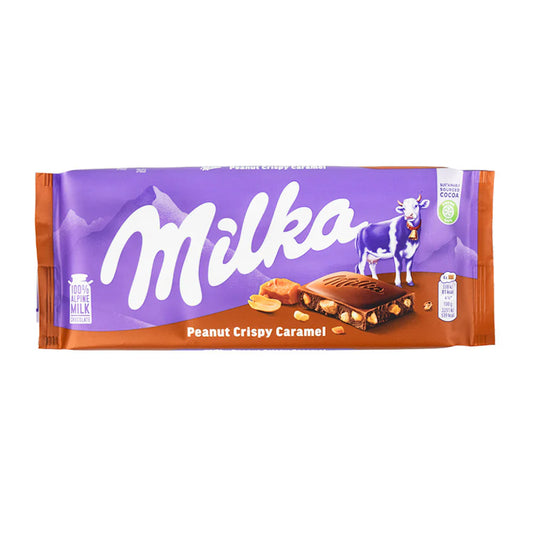 Milka Peanut Crispy Caramel 90g (Germany)