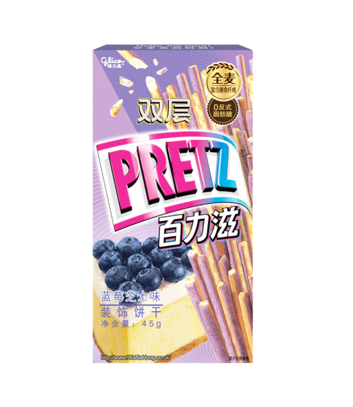 Glico Pretz Blueberry Cheesecake Flavor 45g (China)