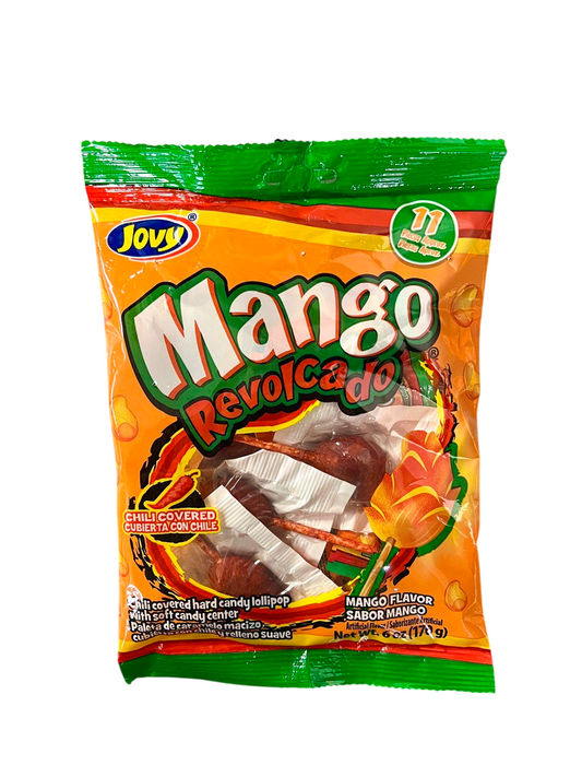Jovy Mango Revolcado Chili Covered Lollipops 170g (Mexico)