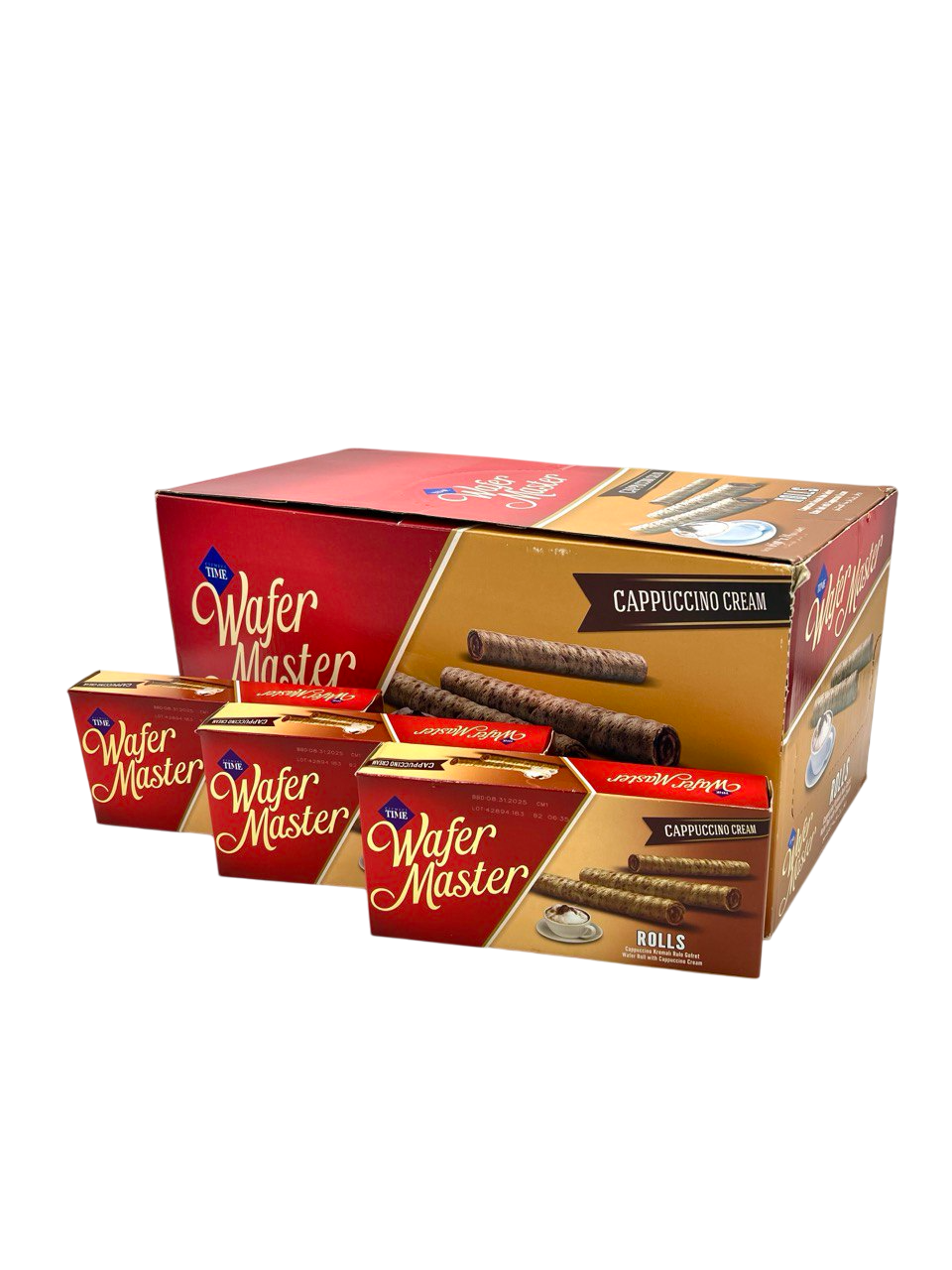 Cizmeci Time Master Wafer Cappuccino Rolls 65g (Turkey)