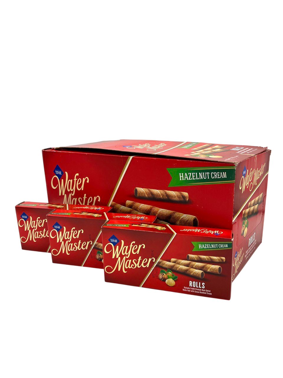 Cizmeci Time Master Wafer Hazelnut Rolls 65g (Türkiye)