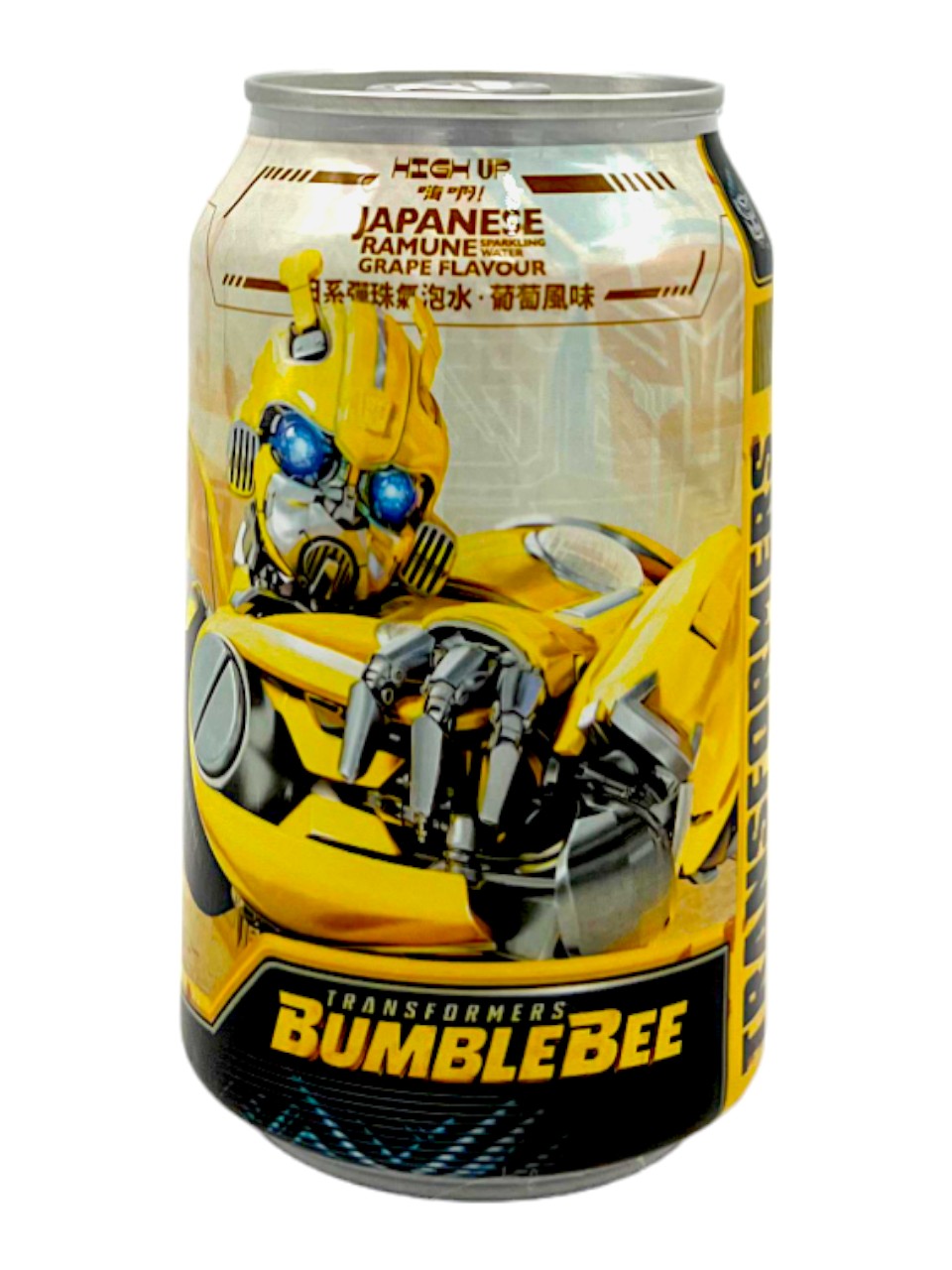 Transformers BumbleBee Ramune Soda Grape Flavor 330ml (Taiwan)