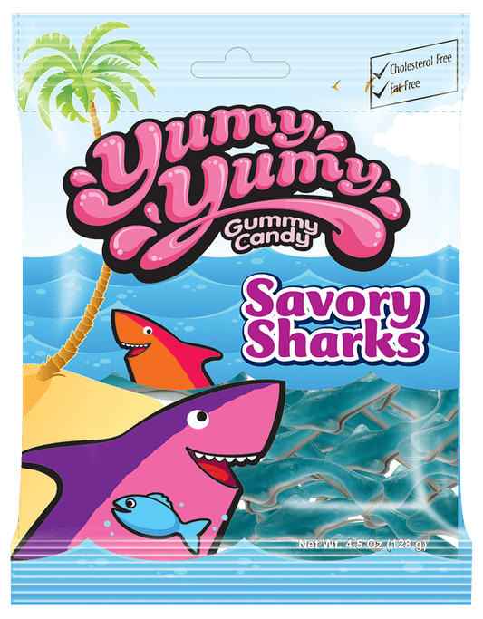 Yumy Yumy Gummy Candy Savory Sharks Blackberry (Turkey)