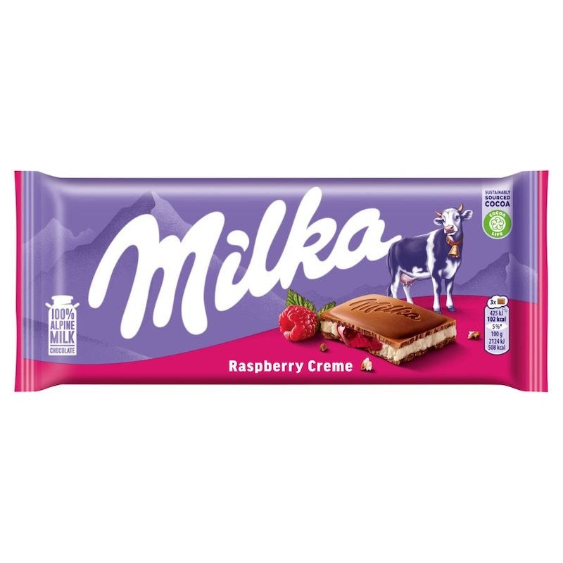 Milka Raspberry Cream 100g (Switzerland)