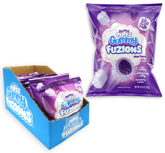 Stuffed Puffs Fuzions Gummy Sour Berry 123g (United States)