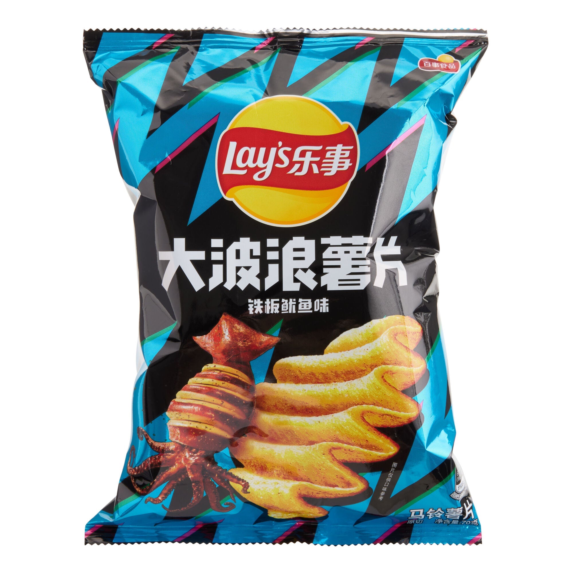 Lay's Wavy Chips Grilled Squid 70g (China)