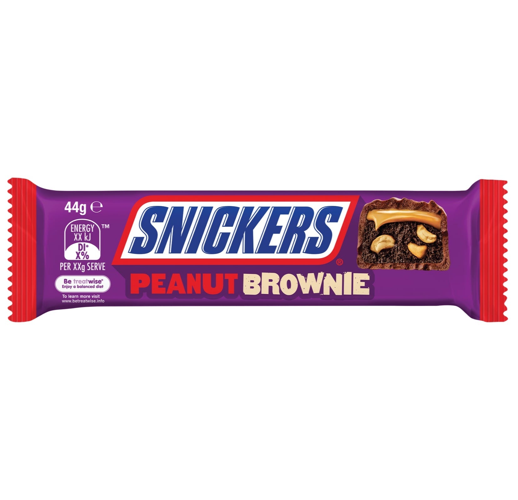 Snickers Peanut Brownie Chocolate Bar Box of 15 x 44g (India)