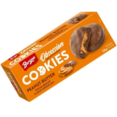 Bergen Cookies - Peanut Butter & Milk Choco 128g (Poland)
