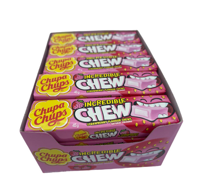 Chupa Chups Incredible Chew Strawberry 20pck (Netherlands)