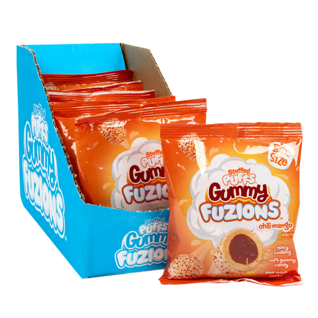 Stuffed Puffs Fuzions Gummy Chili Mango 123g (China)