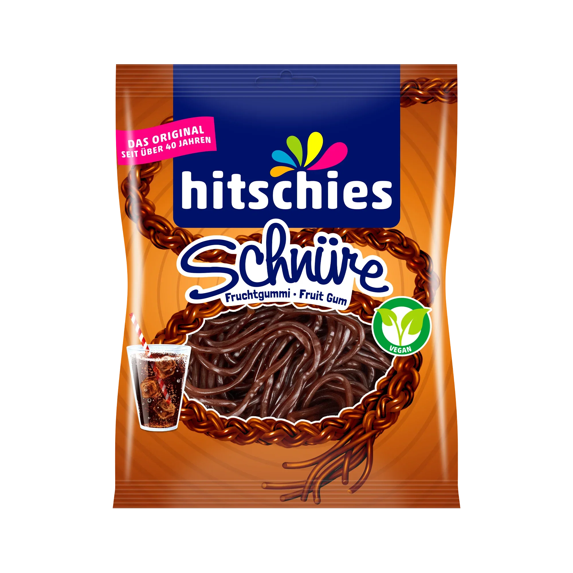 Hitschies Schnure Cola Fruit Strings 125g (Germany)