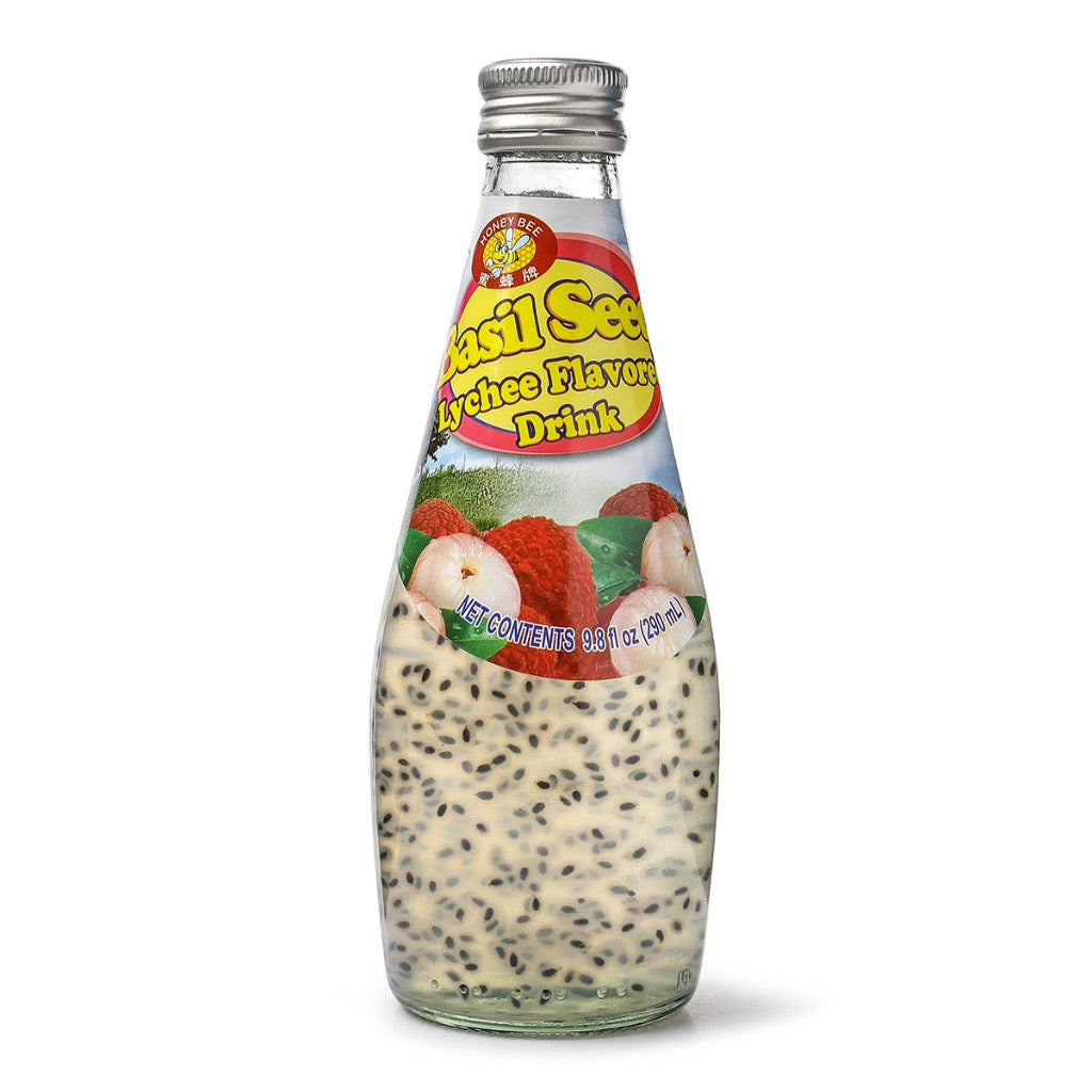Honey Bee Basil Seed Lychee Flavor 290ml (Thailand)