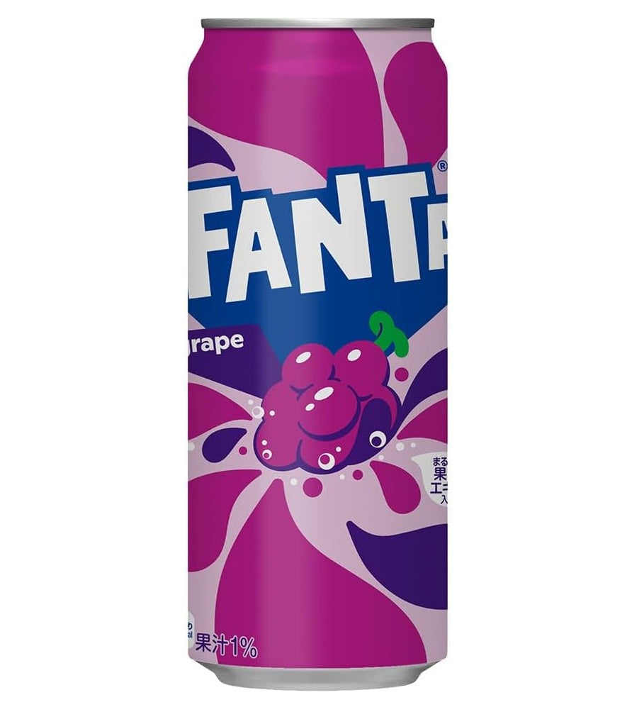 Fanta Grape Soda Can 500ml (Japan)