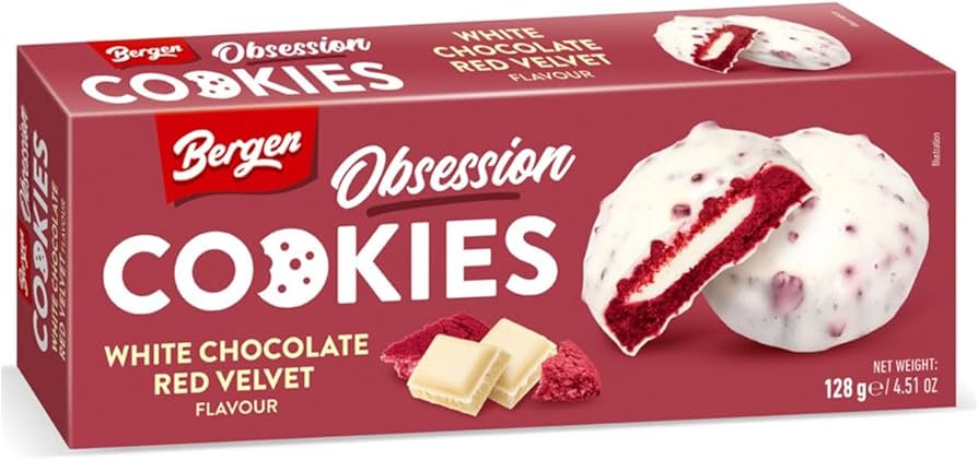 Bergen Cookies - Red Velvet 128g (Poland)
