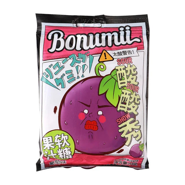 Bonumii Sour Show Juice Gummy Grape Flavor 88g (China)