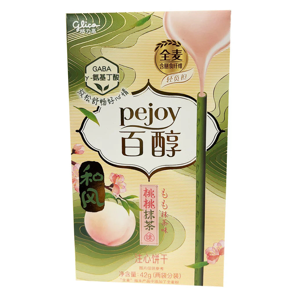 Glico Pejoy Mild Peach & Matcha Flavor 42g (China)