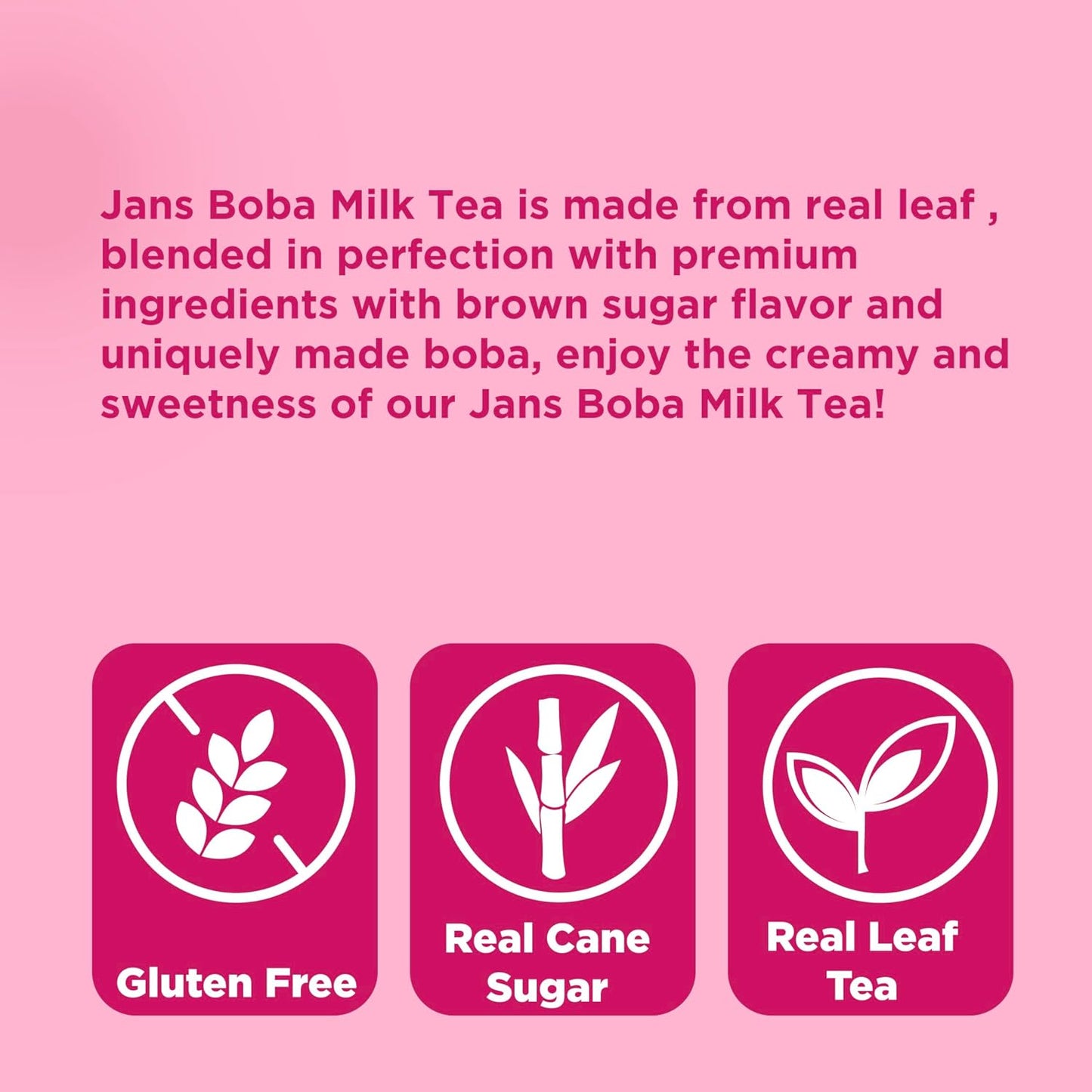 Jans Boba Milk Tea 490ml (Vietnam)