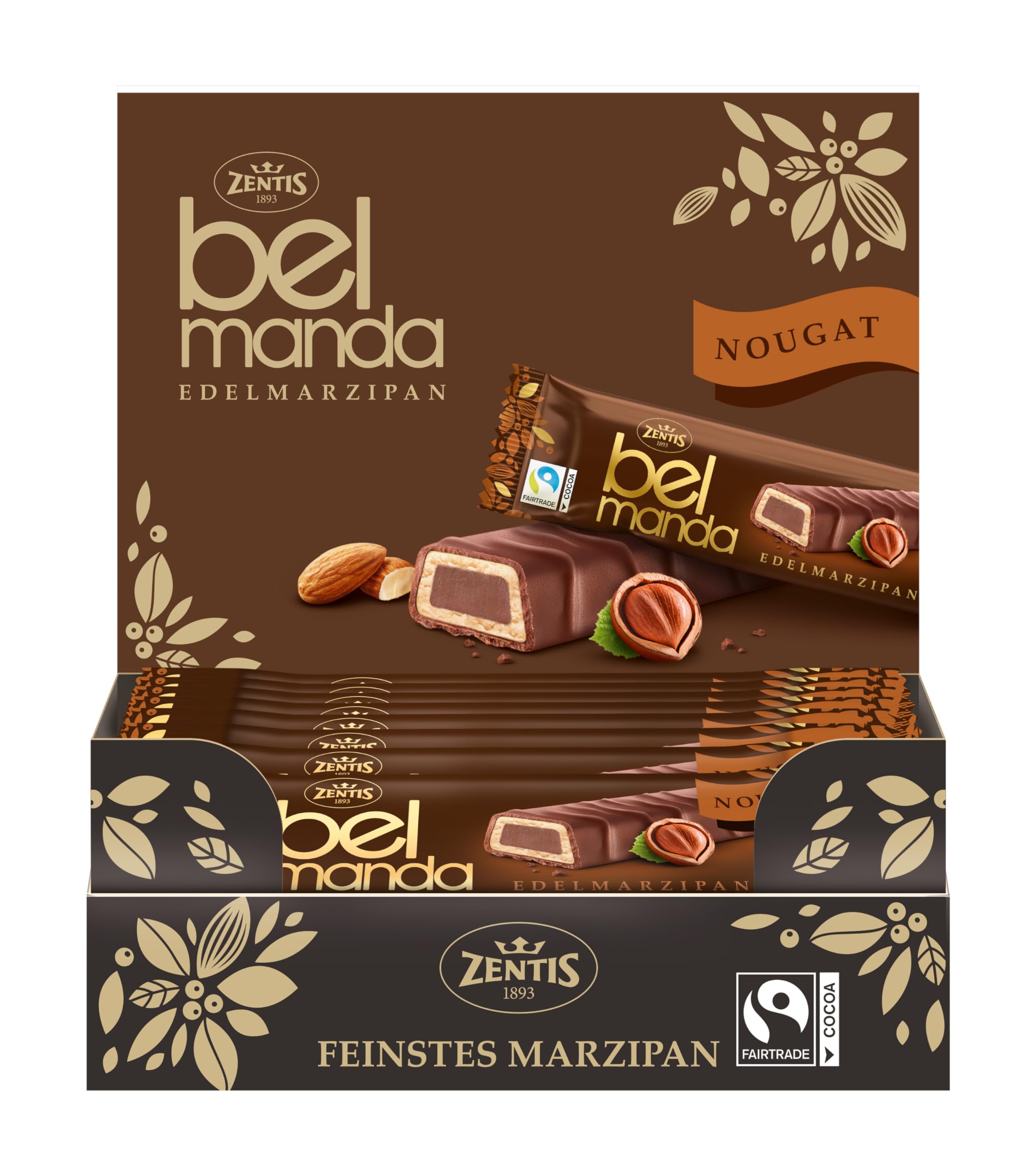 Zentis Belmanda Nougat Riegel 40g (Germany)