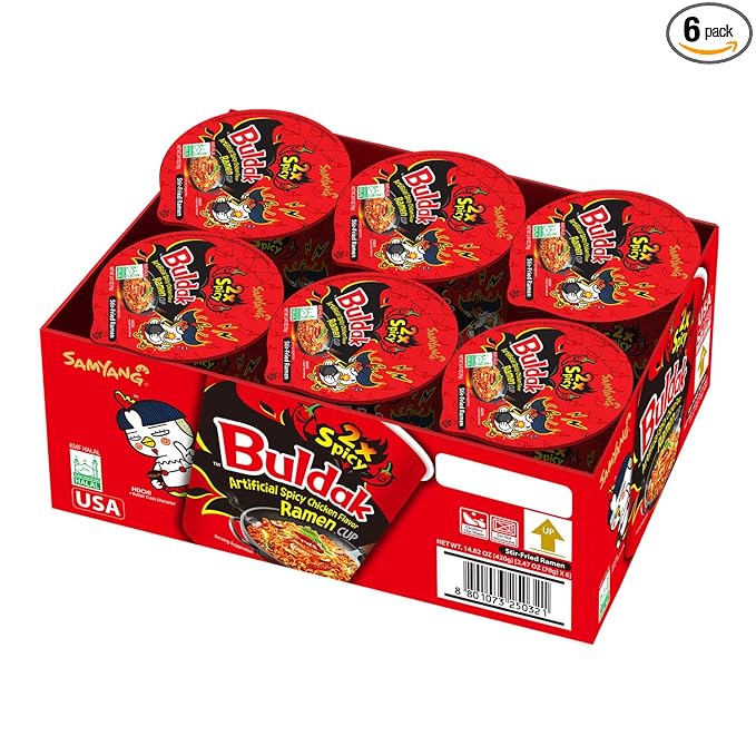 Buldak Spicy Chicken Flavor 2x Spicy 6pck (Korea)