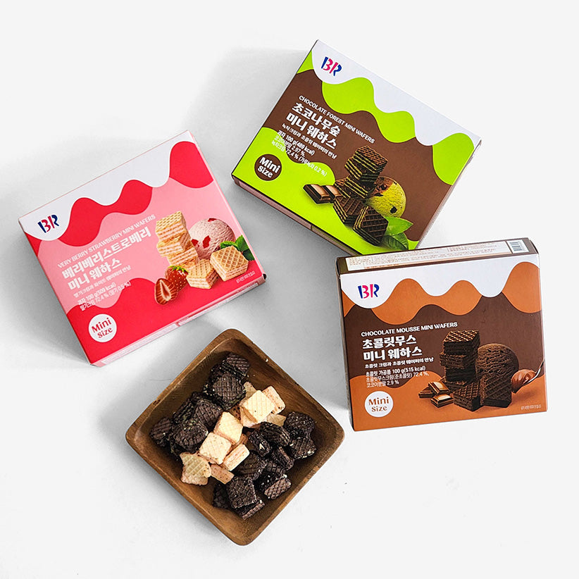 Baskin Robbins Chocolate Mousse Mini Wafers – 100g (Korea)