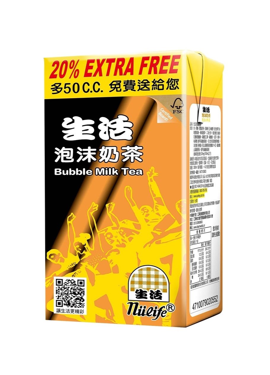 NuLife Bubble Milk Tea 300ml x 6pck (Taiwan)