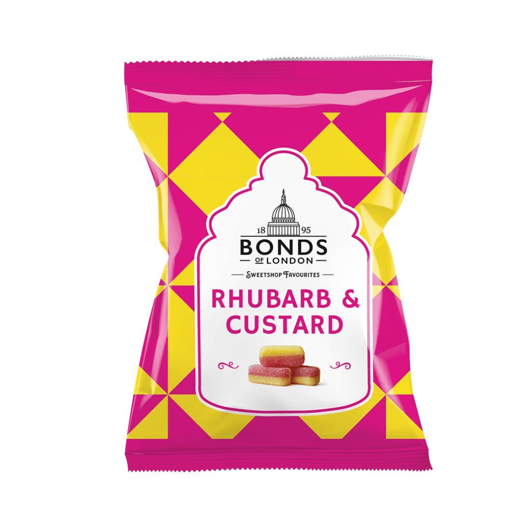 Bonds Rhubarb & Custard 12Pck x 130g (UK)