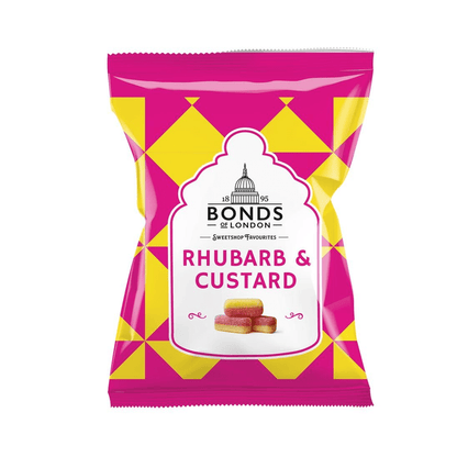 Bonds Rhubarb & Custard 12Pck x 130g (UK)