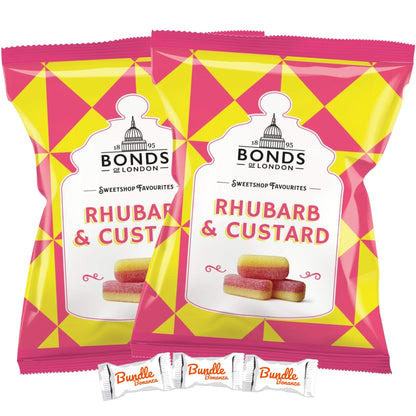 Bonds Rhubarb & Custard 12Pck x 130g (UK)