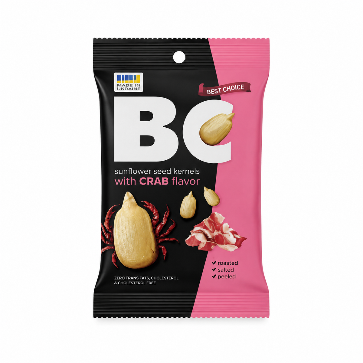 BC Crab Flavor Sunflower Seed Kernels 80g (Ukraine)