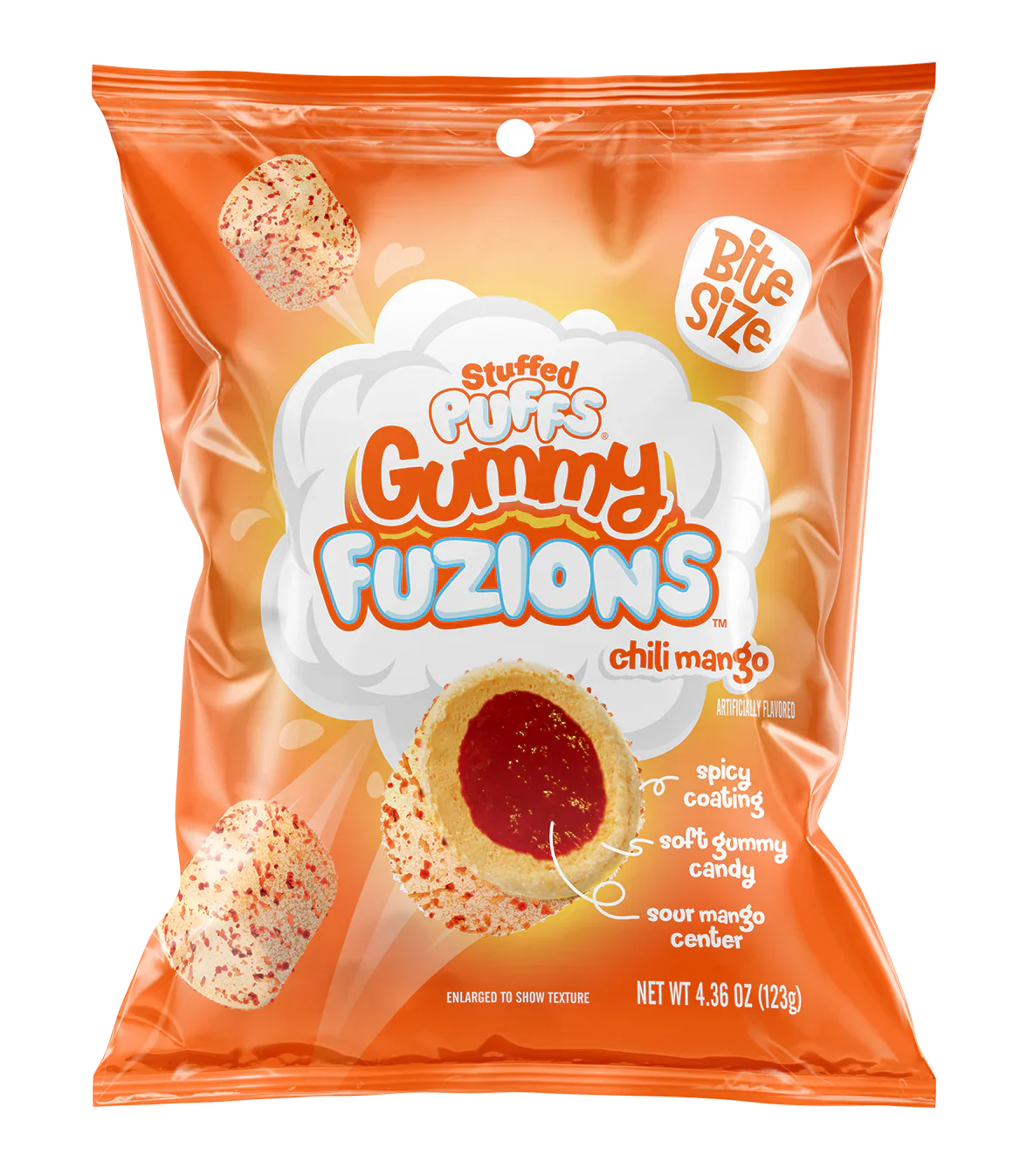Stuffed Puffs Fuzions Gummy Chili Mango 123g (China)
