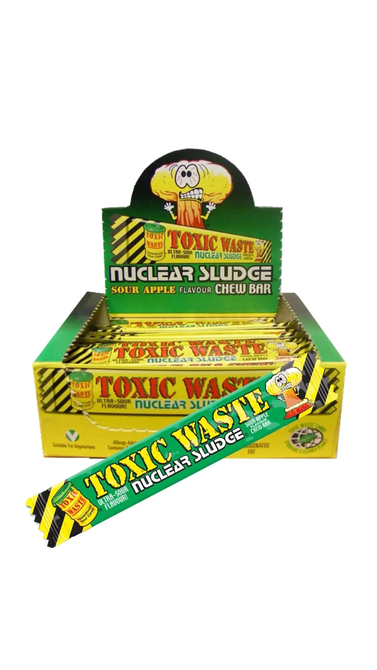 Toxic Waste Sour Apple Chew Bar 50pck