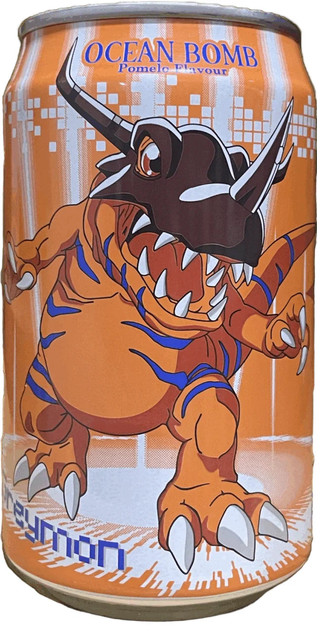 Ocean Bomb Digimon Greymon Golden Pomelo Flavor 330ml (China)