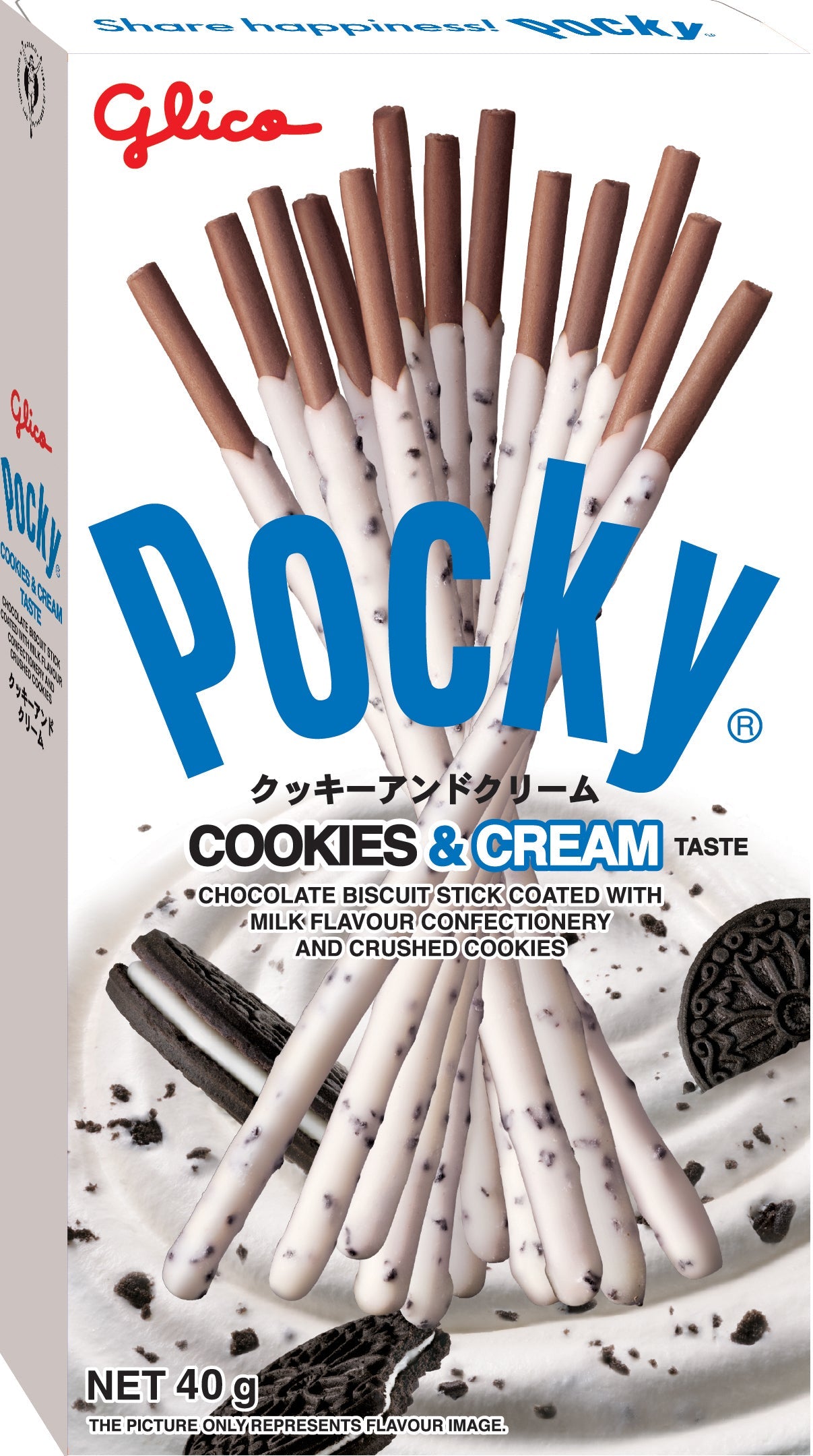 Glico Pocky Cookie and Cream Stick 32g (Taiwan)